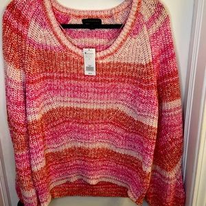 Banana Republic heavy knit sweater with balloon sleeves